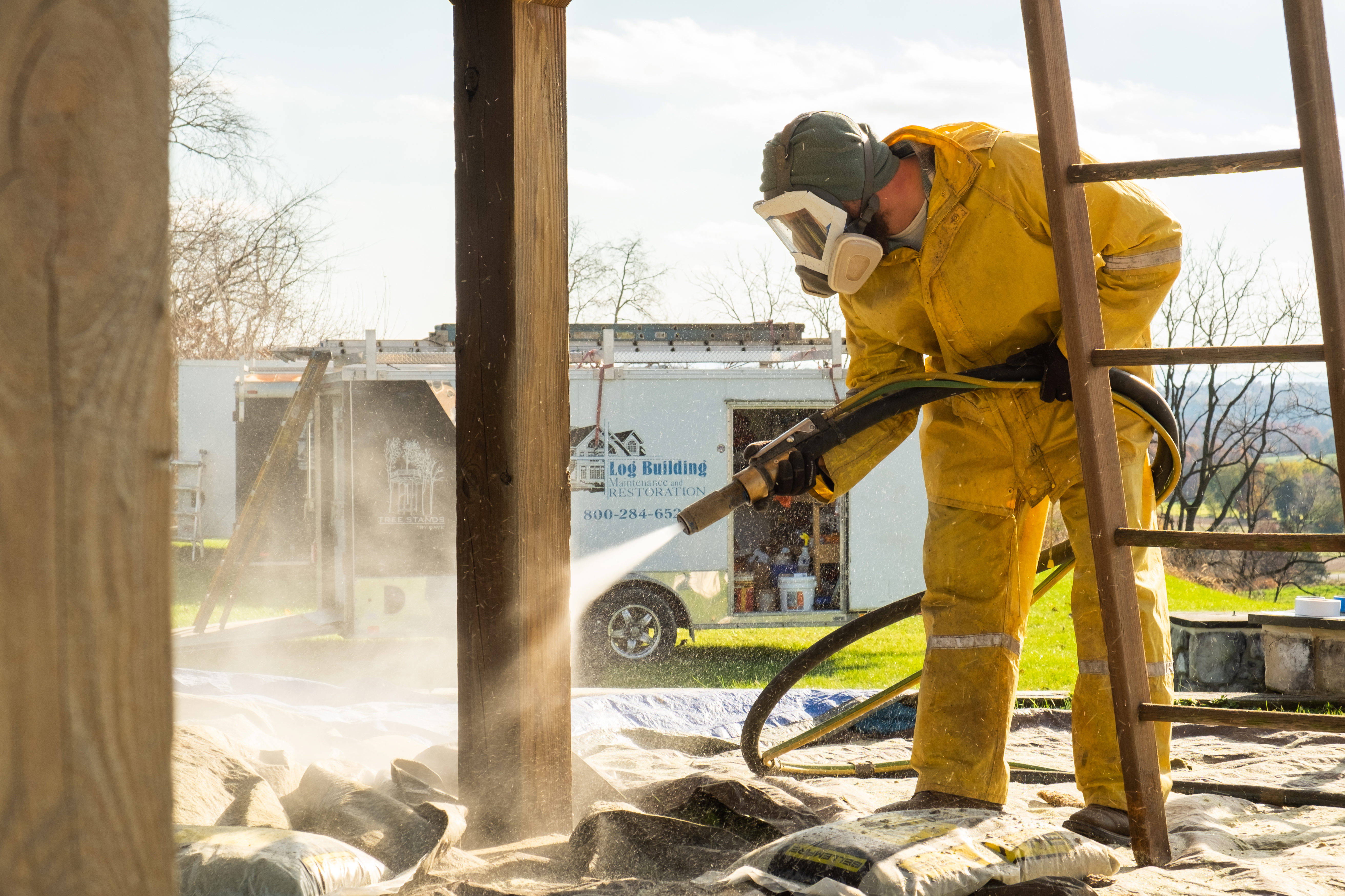 See what our log home customers are saying Kuhns Blasting