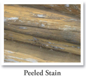 peeled stain